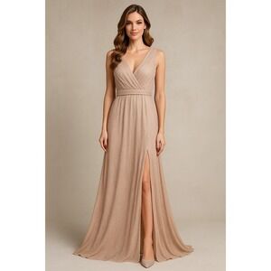 Baltic Born Shimmer Maxi Dress Womens XS Romantic Boho Celestial Wedding Guest